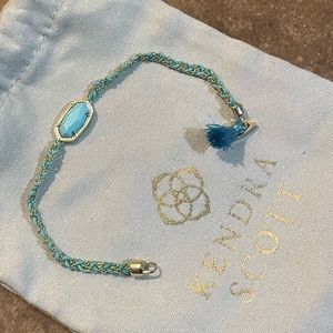 Kendra Scott Elaina Friendship Bracelet light blue magnesite